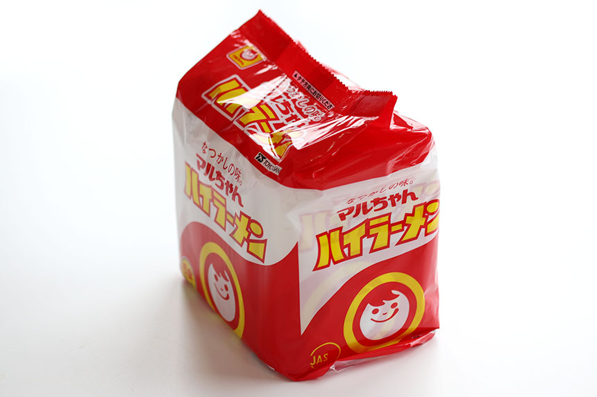 なつかしの味。静岡地域限定の袋ラーメン マルちゃんハイラーメン